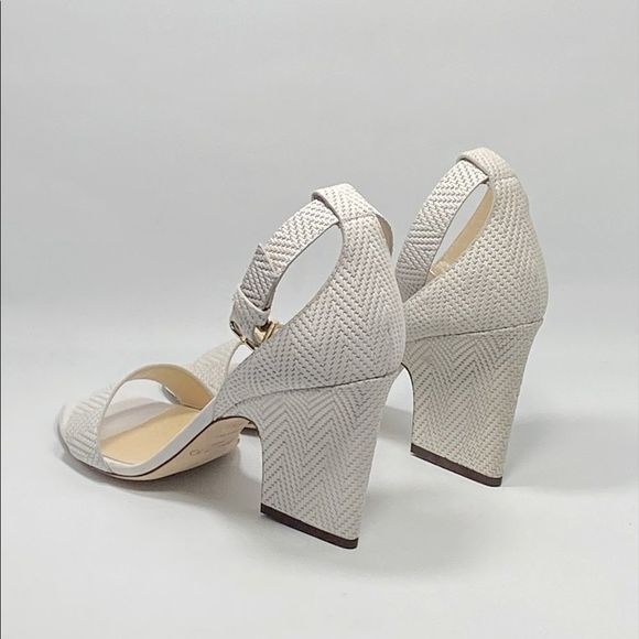 JIMMY CHOO Edina 85 Block Heel Leather Sandals size 39.5 - Picture 8 of 12